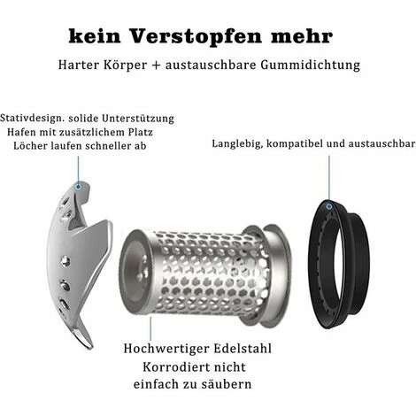 FOZIY Crépine De Vidange, Attrape-cheveux En Acier Inoxydable 304, Protecteur De Vidange Antirouille.,Fonepro 5 FOZIY Crépine De Vidange, Attrape-cheveux En Acier Inoxydable 304, Protecteur De Vidange Antirouille.,Fonepro – Image 3