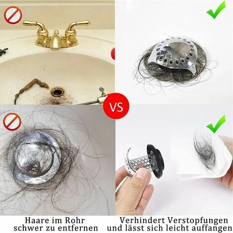 FOZIY Crépine De Vidange, Attrape-cheveux En Acier Inoxydable 304, Protecteur De Vidange Antirouille.,Fonepro 6 FOZIY Crépine De Vidange, Attrape-cheveux En Acier Inoxydable 304, Protecteur De Vidange Antirouille.,Fonepro – Image 4