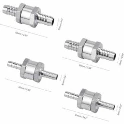 4 Pièces (rx007-6mm + 8mm + 10mm + 12mm) Clapet Anti-retour Unidirectionnel De Pompe à Carburant,HANBING -Promos Raccord d'arrosage Magasin 63911387 4