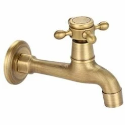 BENOBBY KIDS Robinet Mural Vintage, Robinet En Laiton Pour Salle De Bain, WC, Lavabo, Baignoire, Jardin, Terrasse, Piscine -Promos Raccord d'arrosage Magasin 63939186 5