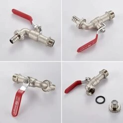 BENOBBY KIDS Robinet Exterieur Jardin 1/2 - Robinet Jardin Avec Adaptateur, Robinet Antigel -10 ℃, Résistance à Haute Température 120 ℃, Antirouille, Robinet D'arrosage à Sphère, Laiton 10 BENOBBY KIDS Robinet Exterieur Jardin 1/2 - Robinet Jardin Avec Adaptateur, Robinet Antigel -10 ℃, Résistance à Haute Température 120 ℃, Antirouille, Robinet D'arrosage à Sphère, Laiton -Promos Raccord d'arrosage Magasin 63940434 4