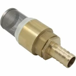 TINOR Clapet Anti Retour Avec Crepine 1/2 3/4 1 Pouce Avec Douille 12 16 19mm - Clapet De Pied Clapet Crepine Anti Retour (filetage 1/2 Pollice + Raccords De Tube 12mm)