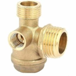 LTS FAFA Clapet Anti-retour, Compresseur D'air En Laiton à 3 Ports Clapet Anti-retour Compresseur D'air Ma -Promos Raccord d'arrosage Magasin 64033576 2