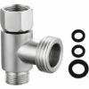 IHIASDFLS Nverseur 3 Voies En Laiton Chromé De 1,27 , Raccord De Tuyau En T De 9,5 Mm Et 1,27  Pour Tuyau De Douche D'angle -Promos Raccord d'arrosage Magasin 64072258 1