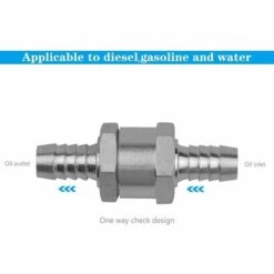 DECKON Set De 1Clapet Anti-retour Gasoil 6/8/10/12mm, Valve à Carburant En Alliage D'aluminium Avec Flèche Pour Pour Essence Diesel Voiture Bateau Moto -Promos Raccord d'arrosage Magasin 64078014 2