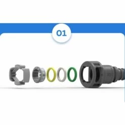 ELLE Raccord Compresseur Embout Pneumatique Embout Pour Tuyau Compresseur Tuyau De Gaz Buse Raccord Rapide De Connecteur D'Adaptateur Connecteur Rapide Compresseur Accessoire -Promos Raccord d'arrosage Magasin 64129172 2