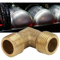 SINCèREETALI Raccord Coudé Pour Compresseur D'air, Clapet Anti-retour En Laiton Forgé à Filetage Mâle à 90 Degrés G 3/8"x G 3/8" Raccord De Tuyau -Promos Raccord d'arrosage Magasin 64497835 5