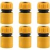 6 Pièces Rapides Raccord De Raccord Rapide à Embout De 1/2" Tuyau Hose Quick Connector GrooFoo