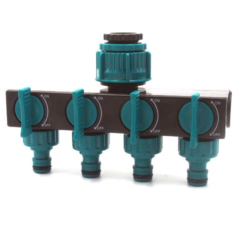 MERéTéET Répartiteur De Tuyau D'arrosage à 4 Voies Avec Vannes Individuelles Marche/Arrêt, Déviateur D'irrigation De Jardin, Raccords De Tuyau Pour Arrosage De Jardinage Arrosage De Floraison 10.2*18*8cm Verte,KoleZy 3 MERéTéET Répartiteur De Tuyau D'arrosage à 4 Voies Avec Vannes Individuelles Marche/Arrêt, Déviateur D'irrigation De Jardin, Raccords De Tuyau Pour Arrosage De Jardinage Arrosage De Floraison 10.2*18*8cm Verte,KoleZy
