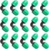 ZOLGINAH Tuyau 1/2 Pouce (1/2 "ID X0,6-0,63" OD) Raccord De Qualité Anti-goutte De 16 Mm (convient à Un ID De 13 Mm) Raccords à Contre-écrou (coude 15 Pièces)