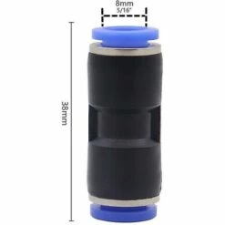 BAICCCF Robinet De Cuve De Récupération D'eau 12 Pièces Plastique Et Cuivre Pneumatique Connecteur Droit Air Push Connecteur Rapide Droit Push Connecteur Tuyau Raccords Rapides Pour 8 -Promos Raccord d'arrosage Magasin 64771347 2