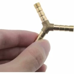 BAICCCF Robinet De Cuve De Récupération D'eau Raccord De Tuyau En Laiton Barbelé Type Y Adaptateur De Connecteur De Joint De Tuyau à 3 Voies 1/4 Pouces Compatible Pour Air Eau Carburant Oil5pcs 6mm 10 BAICCCF Robinet De Cuve De Récupération D'eau Raccord De Tuyau En Laiton Barbelé Type Y Adaptateur De Connecteur De Joint De Tuyau à 3 Voies 1/4 Pouces Compatible Pour Air Eau Carburant Oil5pcs 6mm -Promos Raccord d'arrosage Magasin 64771404 4