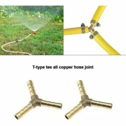 BAICCCF Robinet De Cuve De Récupération D'eau Raccord De Tuyau En Laiton Barbelé Type Y Adaptateur De Connecteur De Joint De Tuyau à 3 Voies 1/4 Pouces Compatible Pour Air Eau Carburant Oil5pcs 6mm 11 BAICCCF Robinet De Cuve De Récupération D'eau Raccord De Tuyau En Laiton Barbelé Type Y Adaptateur De Connecteur De Joint De Tuyau à 3 Voies 1/4 Pouces Compatible Pour Air Eau Carburant Oil5pcs 6mm -Promos Raccord d'arrosage Magasin 64771404 5