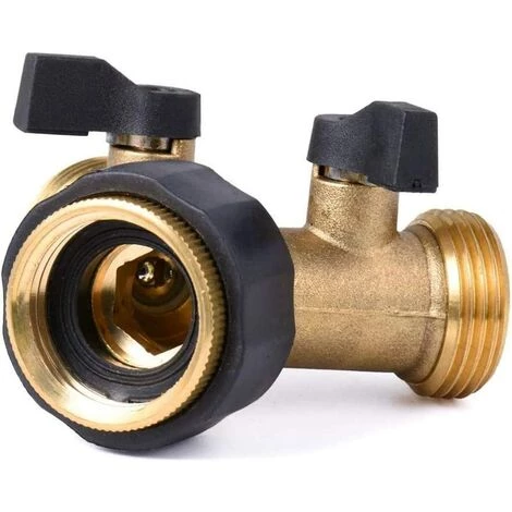 Raccord En Y, Raccord De Tuyau, Robinet Double Machine A Lave, 2-Voies Y-Distributeur, 3/4 Pouces Pour Connexion De 2 Appareils, Pour Robinet Jardin, Pour D'adaptateur De Cuve 56Vingt 5 Raccord En Y, Raccord De Tuyau, Robinet Double Machine A Lave, 2-Voies Y-Distributeur, 3/4 Pouces Pour Connexion De 2 Appareils, Pour Robinet Jardin, Pour D'adaptateur De Cuve 56Vingt – Image 3