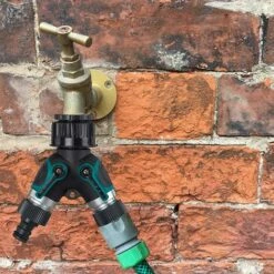 EAUDACè Distributeur Tuyau Arrosage 2 Voies De 1, 1/2 Et 3/4 Pouce – Raccord En Y Tuyau D’Arrosage – Sélecteur 2 Circuits Pour Tuyau D'Arrosage -Promos Raccord d'arrosage Magasin 65034946 3