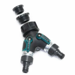 EAUDACè Distributeur Tuyau Arrosage 2 Voies De 1, 1/2 Et 3/4 Pouce – Raccord En Y Tuyau D’Arrosage – Sélecteur 2 Circuits Pour Tuyau D'Arrosage -Promos Raccord d'arrosage Magasin 65034946 4