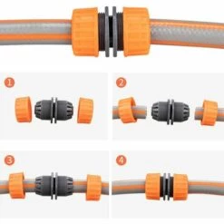 QERSTA Kit De Réparation De Tuyau D'arrosage - 6 Pièces Pour Raccorder 19 Mm (3/4"), Pour Un Raccordement Facile Et Rapide Ou Un Tuyau , Jaune -Promos Raccord d'arrosage Magasin 65039850 4