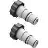 QERSTA 2 Pièces Adaptateur De Tuyau De Piscine, Piscine Adaptateur, Raccord Piscine, Avec Filetage Intérieur Pour Connexions 1,5 Et 1,25 -Promos Raccord d'arrosage Magasin 65039935 1
