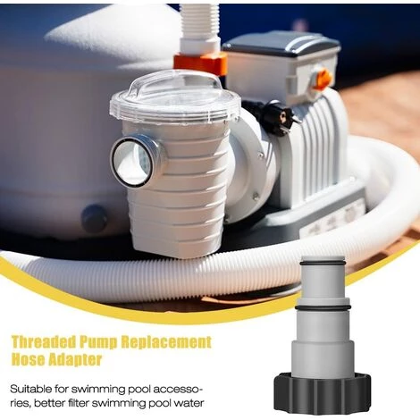 QERSTA 2 Pièces Adaptateur De Tuyau De Piscine, Piscine Adaptateur, Raccord Piscine, Avec Filetage Intérieur Pour Connexions 1,5 Et 1,25 6 QERSTA 2 Pièces Adaptateur De Tuyau De Piscine, Piscine Adaptateur, Raccord Piscine, Avec Filetage Intérieur Pour Connexions 1,5 Et 1,25 – Image 4
