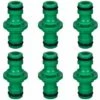 EAUDACè 6 Pièces Double Connecteur De Tuyaux, Double Mâle Tuyau Connecteur Plastique Raccords De Tuyau Pour Rejoignez Le Tube De Tuyaux De Jardin (Vert) -Promos Raccord d'arrosage Magasin 65201182 1