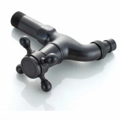 CESIèCLEFOU Robinet De Machine à Laver En Laiton Avec Bec D'évier G1/2 - Robinet De Vadrouille à Poignée Croisée Antique Pour Lavabo Jardin(Noir)Lefou -Promos Raccord d'arrosage Magasin 65212117 4