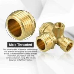 TINOR 2PCS Clapet Anti Retour Compresseur En Cuivre 10mm 16mm 20mm Valve Anti Retour Compresseur Antirouille Clapet De Retenue Compresseur Anti-usure Pour Connecter Les Raccords De Tuyauterie -Promos Raccord d'arrosage Magasin 65213883 3