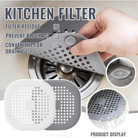 LTS FAFA 2 Pièces Filtre à Cheveux Douche Anti-obstruction Attrape-cheveux – Piège à Cheveux Douche Sol Drain Couverture évier Crépine Crépine Salle De Bain Cuisine Accessoires 4 LTS FAFA 2 Pièces Filtre à Cheveux Douche Anti-obstruction Attrape-cheveux – Piège à Cheveux Douche Sol Drain Couverture évier Crépine Crépine Salle De Bain Cuisine Accessoires – Image 2