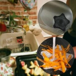 BF Lot De 3 Filtres De Vidange En Silicone étoile De Mer Pour évier De Cuisine De Salle De Bain Pour évier De Baignoire Et Cuisine - Noir -Promos Raccord d'arrosage Magasin 65270800 3