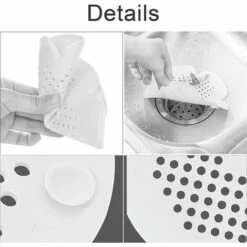 BF Passoire D'évier En Silicone Pour Douche Avec Ventouse, Couvercle De Vidange De Douche, Pour Attraper Les Cheveux Et La Saleté, Bouchon D'évier Avec Ventouse (blanc) -Promos Raccord d'arrosage Magasin 65273735 3