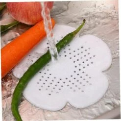 BF Passoire D'évier En Silicone Pour Douche Avec Ventouse, Couvercle De Vidange De Douche, Pour Attraper Les Cheveux Et La Saleté, Bouchon D'évier Avec Ventouse (blanc) -Promos Raccord d'arrosage Magasin 65273735 4