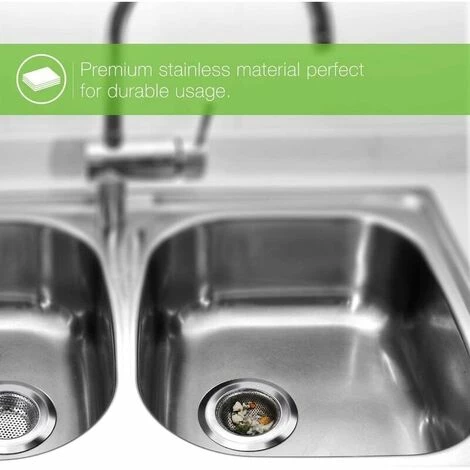 L'FLANEUR Crépine De Vidange, Crépine De Filtre D'évier De Baignoire De Douche D'évier De Cuisine En Acier Inoxydable De 7 CM, Crépine De Vidange 2 Pièces ANEUR 7 L'FLANEUR Crépine De Vidange, Crépine De Filtre D'évier De Baignoire De Douche D'évier De Cuisine En Acier Inoxydable De 7 CM, Crépine De Vidange 2 Pièces ANEUR – Image 5