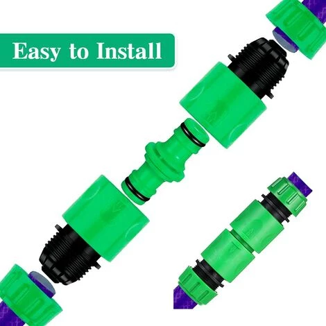 BDD Lot De 6 Connecteurs Doubles Mâles Pour Robinets En Plastique 1/2" Connecteurs Mâle à Mâle Pour Tuyau D'arrosage (vert) 4 BDD Lot De 6 Connecteurs Doubles Mâles Pour Robinets En Plastique 1/2" Connecteurs Mâle à Mâle Pour Tuyau D'arrosage (vert) – Image 2