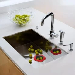 BDD Lot De 4 Passoires D'évier En Silicone, Panier Universel De 11,4 Cm, En Plastique Mignon, Facile à Nettoyer, Attrape-cheveux Verseur – Multicolore Aléatoire -Promos Raccord d'arrosage Magasin 65378089 3