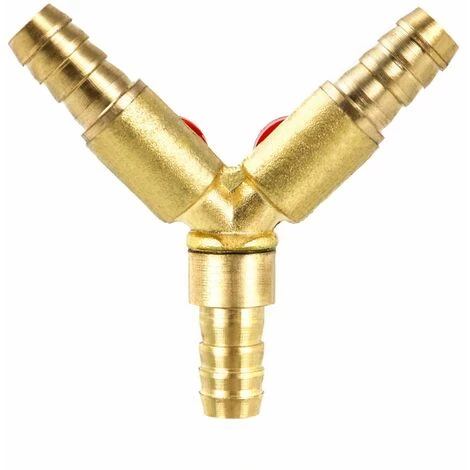 OSQI Connecteur De Tuyau En Y Répartiteur 3 Voies, Alliage De Zinc En Laiton, Robinet à Tournant Sphérique De Gaz D'huile D'eau De 10 Mm Pour L'irrigation De Jardin (1 Pièce) 4 OSQI Connecteur De Tuyau En Y Répartiteur 3 Voies, Alliage De Zinc En Laiton, Robinet à Tournant Sphérique De Gaz D'huile D'eau De 10 Mm Pour L'irrigation De Jardin (1 Pièce) – Image 2