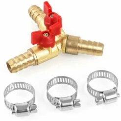 OSQI Connecteur De Tuyau En Y Répartiteur 3 Voies, Alliage De Zinc En Laiton, Robinet à Tournant Sphérique De Gaz D'huile D'eau De 10 Mm Pour L'irrigation De Jardin (1 Pièce) 10 OSQI Connecteur De Tuyau En Y Répartiteur 3 Voies, Alliage De Zinc En Laiton, Robinet à Tournant Sphérique De Gaz D'huile D'eau De 10 Mm Pour L'irrigation De Jardin (1 Pièce) -Promos Raccord d'arrosage Magasin 65501313 4