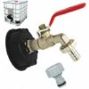 OSQI Robinet De Réservoir 1000L S60X6 Connecteur De Robinet IBC Avec Raccord De Tuyau 1/2", Adaptateur De Réservoir De Vidange, Pour Robinet De Jardin, Pour Adaptateur De Réservoir (1 Pièce) -Promos Raccord d'arrosage Magasin 65502054 1