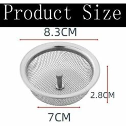 OSQI Crépine D'évier De Cuisine En Acier Inoxydable Antirouille Anti-obstruction Pour évier De Cuisine Compatible Avec La Plupart Des éviers De Taille Standard. -Promos Raccord d'arrosage Magasin 65502202 2