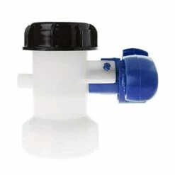 OSQI Vanne Papillon De Rechange Pour Cuve IBC Jusqu'à 1000 L Ou Citerne, Avec Adaptateur Pour Bride DN50 (75 Mm, Polypropylène)