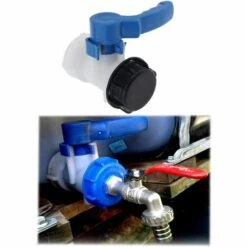 OSQI Vanne Papillon De Rechange Pour Cuve IBC Jusqu'à 1000 L Ou Citerne, Avec Adaptateur Pour Bride DN50 (75 Mm, Polypropylène) -Promos Raccord d'arrosage Magasin 65502325 4