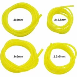 OSQI 4 Tuyaux De Carburant, Tuyau De Carburant De 1,5 M Pour Petit Moteur, 4 Tailles, Tuyau En PU, Moteur Général, Tondeuse à Gazon, Débroussailleuse