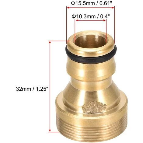 OSQI 4pcs Robinet à Jardin, Connecteur Universel De Robinet De Cuisine M22 M24 UNF Filetage Tuyau Tuyau Adaptateur Prise Raccord Pour Système D'irrigation De Jardin 4 OSQI 4pcs Robinet à Jardin, Connecteur Universel De Robinet De Cuisine M22 M24 UNF Filetage Tuyau Tuyau Adaptateur Prise Raccord Pour Système D'irrigation De Jardin – Image 2