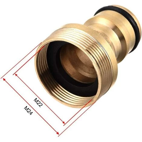 OSQI 4pcs Robinet à Jardin, Connecteur Universel De Robinet De Cuisine M22 M24 UNF Filetage Tuyau Tuyau Adaptateur Prise Raccord Pour Système D'irrigation De Jardin 5 OSQI 4pcs Robinet à Jardin, Connecteur Universel De Robinet De Cuisine M22 M24 UNF Filetage Tuyau Tuyau Adaptateur Prise Raccord Pour Système D'irrigation De Jardin – Image 3