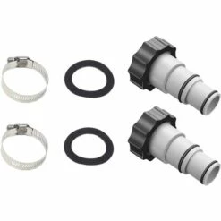 OSQI Adaptateur De Tuyau De Piscine A, Adaptateur De Tuyau De Piscine, Diamètre 38 Mm Et 32 Mm, Adaptateur De Piscine A, Adaptateur De Tuyau Pour Pompes Connecteur De Tuyau Avec (2 Pièces)