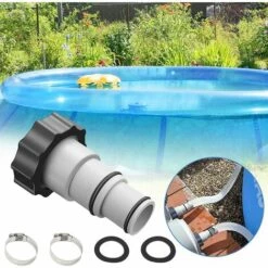 OSQI Adaptateur De Tuyau De Piscine A, Adaptateur De Tuyau De Piscine, Diamètre 38 Mm Et 32 Mm, Adaptateur De Piscine A, Adaptateur De Tuyau Pour Pompes Connecteur De Tuyau Avec (2 Pièces) 11 OSQI Adaptateur De Tuyau De Piscine A, Adaptateur De Tuyau De Piscine, Diamètre 38 Mm Et 32 Mm, Adaptateur De Piscine A, Adaptateur De Tuyau Pour Pompes Connecteur De Tuyau Avec (2 Pièces) -Promos Raccord d'arrosage Magasin 65504069 5