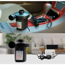 OSQI Pompe à Air électrique Portable DC 12v/AC 230 ~ 240v Pompe De Gonflage électrique à Remplissage Rapide Pour Matelas à Air Gonflable Jouet Coussin Piscine Lit Flottant -Promos Raccord d'arrosage Magasin 65504239 4