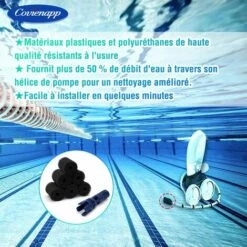 OSQI TSP10P Et 91003105 Robot Nettoyeur De Piscine Côté Pression Pour Polaris 180 280 360 380 3900 Sport Turbo Buse Anti-Splash + 8 Brosses Mousse Polaris 280 360 Pièce De Rechange -Promos Raccord d'arrosage Magasin 65504243 5