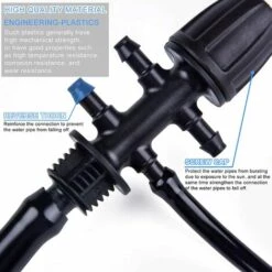 OSQI Connecteur De Tuyau D'irrigation De Jardin, Raccords En T Barbelés Irrigation Goutte à Goutte Pour Tube D'irrigation De 1/2" à 1/4" Accessoires D'arrosage à 6 Voies, Noir 9 OSQI Connecteur De Tuyau D'irrigation De Jardin, Raccords En T Barbelés Irrigation Goutte à Goutte Pour Tube D'irrigation De 1/2" à 1/4" Accessoires D'arrosage à 6 Voies, Noir -Promos Raccord d'arrosage Magasin 65504293 3
