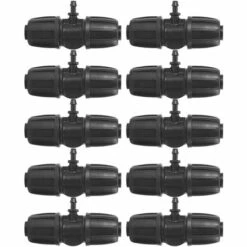 OSQI 0 Pièces De Haute Qualité 16mm à 4/7 Connecteur De Té Barbelé De Verrouillage De Jardin Pour L'irrigation De Jardin De Tuyau De PE