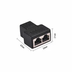 OSQI Adaptateur De Connecteurs Répartiteurs RJ45 - Coupleur Répartiteur Ethernet Double Prise HUB Interface Contact Fiche Modulaire Lot De 2 (Remarque : Deux Ports Ne Peuvent Pas Fonctionner En Même Temps) -Promos Raccord d'arrosage Magasin 65506813 4