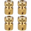 PETITES ECREVISSES 4 Pcs Connecteur De Robinet De Jardin En Laiton Adaptateur Robinet Tuyau Arrosage 1/2" Quick Connectors -Promos Raccord d'arrosage Magasin 65510443 1